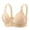 Beige, variant on Telankuip Front Closure Bras for Women Wireless Push up Supportive Front Hook Bras Lightweight Thin Cup Breathable Comfortable Bralettes Fashion Lift Full Coverage Bras 46