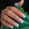 thumbnail image 6 of Medium Length French Tip Nails with Inner Glue for Easy Application - for Stylish Manicures, 6 of 6