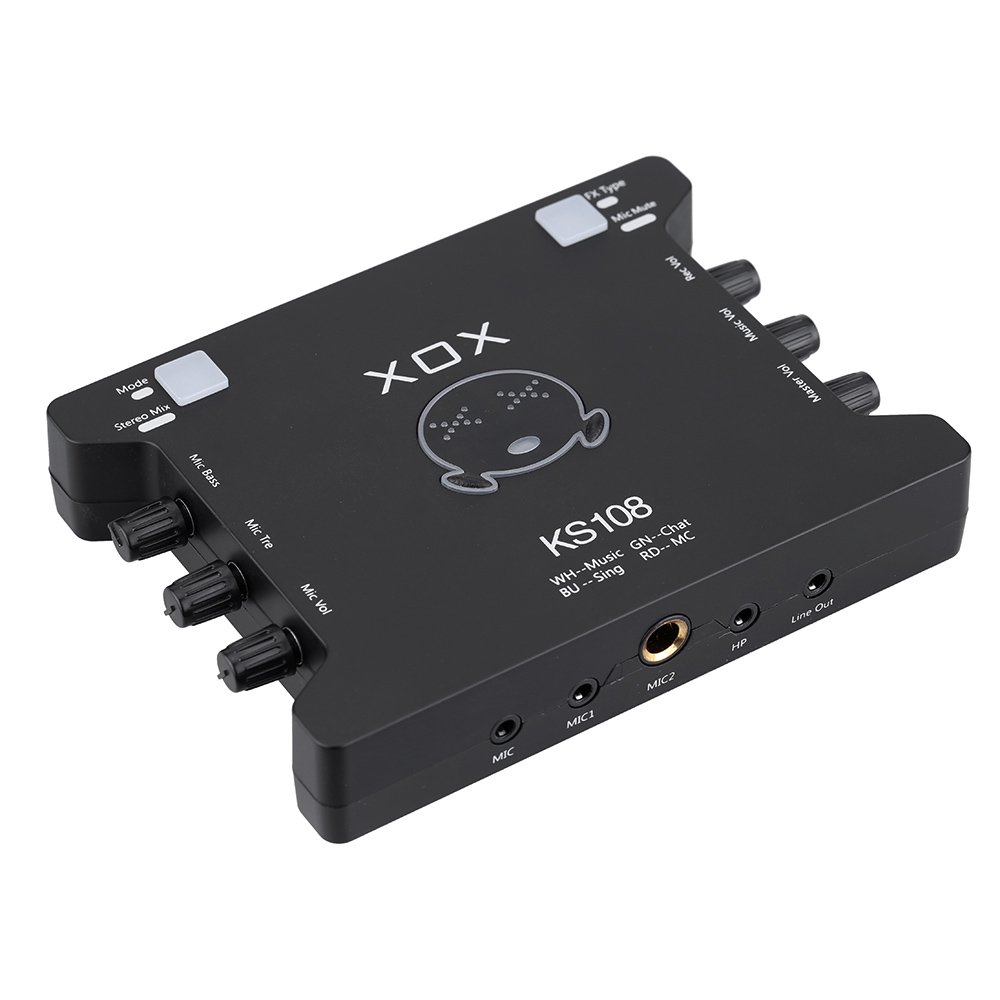 XOX KS108 USB Audio Interface Network Online Singing Device High