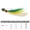 A, variant on Wofarmy Pike Carp Fishing Lure Hard Hook Wobbler Metal Muti-Color Bass Feathered Tail Fish Bait Hook Jig Sea Fishing Lure Accessories C 7G