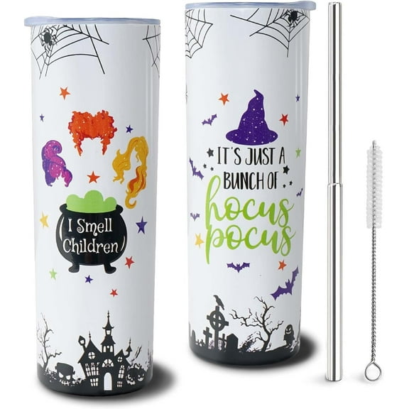 Witchy Gifts For Women Witches Brew Witchy Gift Hocus Pocus Tumbler 20oz Halloween Tumbler Insulated Skinny Tumbler Cup