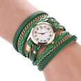 thumbnail image 2 of Soumake Women Vintage Multilayer Faux Leather Alloy Braided Bracelet Wrist Watch Jewelry, 2 of 8