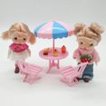 thumbnail image 2 of KAKOWELY 1 juego de mesa y silla para casa de muñecas, minisilla de playa, juego de mesa de plástico para decoración de casa de muñecas, 2 of 4
