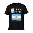 thumbnail image 5 of T-shirt Argentina Flag  Soft Cotton Adult Heat-Transfer Graphic T-Shirt - 180g Breathable Fabric, Unisex Summer Casual Wear with Durable Heat-Printed Design, 5 of 10