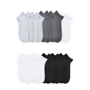No Boundaries Womens Low-Cut Socks, 10-Pack, Sock Sizes 4-10