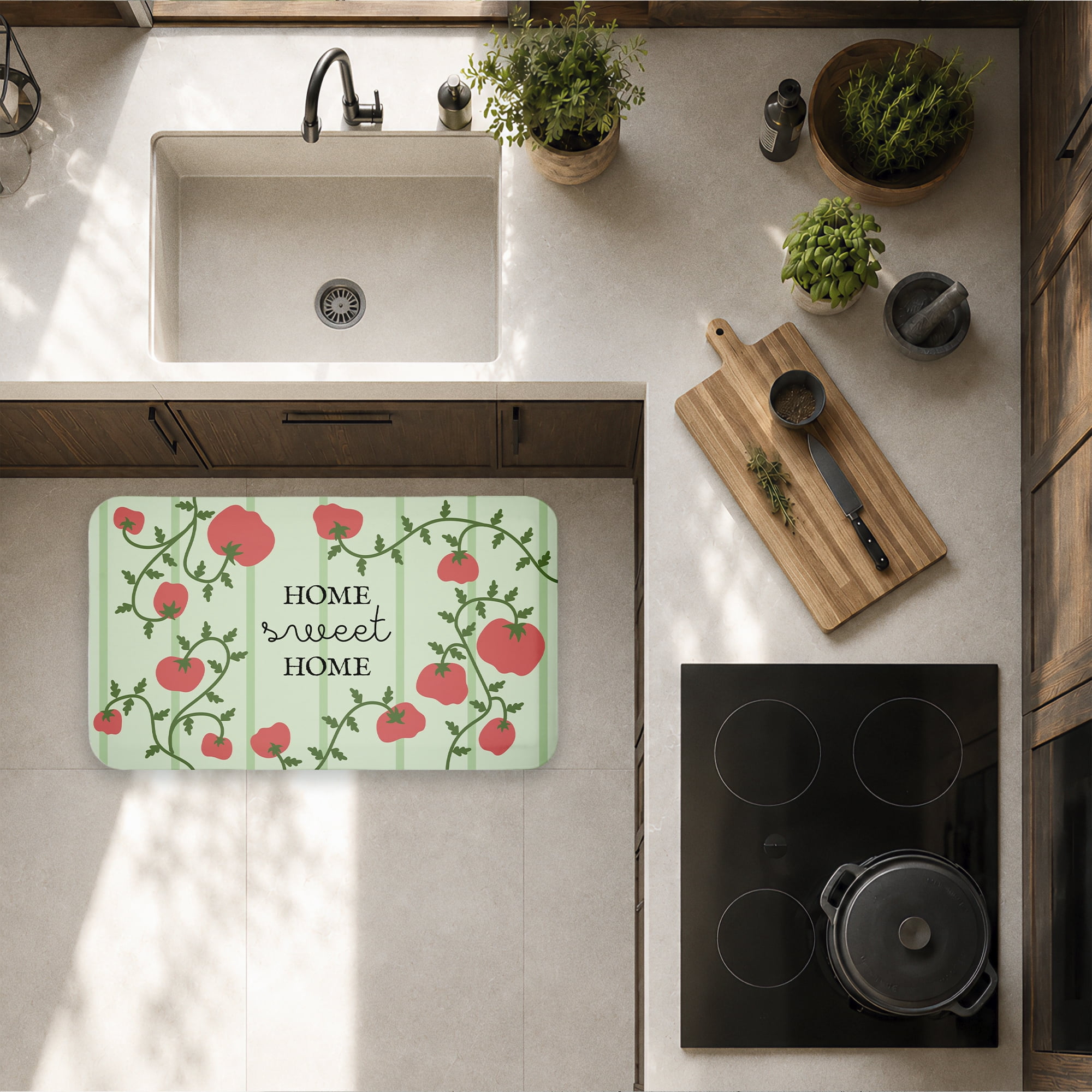 Stupell Industries Welcoming Tomato Vines Printed Anti-Fatigue Floor Mat, design by Lil' Rue