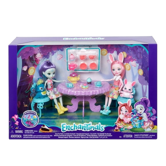 Set de Juego Enchantimals Mattel Fiesta de Té, Conejo y Muñeca
