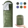 thumbnail image 7 of FAIRYLAND Sleeping Bags for Adults Teens Kids with Compression Sack Portable and Lightweight for 3-4 Season Camping, Hiking,Waterproof, Backpacking and Outdoors（Army Green）, 7 of 7