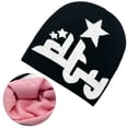 thumbnail image 2 of ROZYARD Stay Fashionable with this Y2K Star Jacquard Hat Warm Suitable for Men and Women, 2 of 20