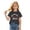 A-Dark Gray30, variant on Byoo Little Girls Baseball Sister Graphic T-Shirt Short Sleeve Crew Neck Casual Kids T Shirt,Pink