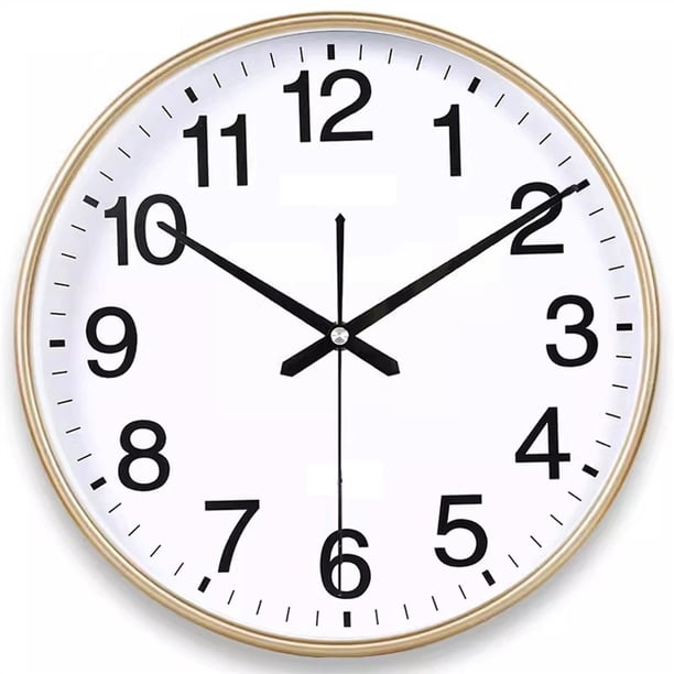 Reloj de pared silencioso, reloj de pared de moda, reloj de dormitorio, sala de estar, oficina, reloj de cuarzo simple, reloj electrónico, adecuado for sala de estar, estudio, dormitorio, oficina.