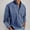 Blue, variant on Men's Flannel Button Down Long Sleeve Shirts with Pockets, Lightweight Fited Casual Work Shirt ,Big and Tall Dark Gray,Size XXL