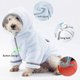 thumbnail image 2 of Zhuge Albornoz para perros, toalla de baño con capucha absorbente de microfibra de secado rápido, color blanco para cachorros, perros pequeños, medianos y grandes, gatos (L, cian claro), 2 of 5