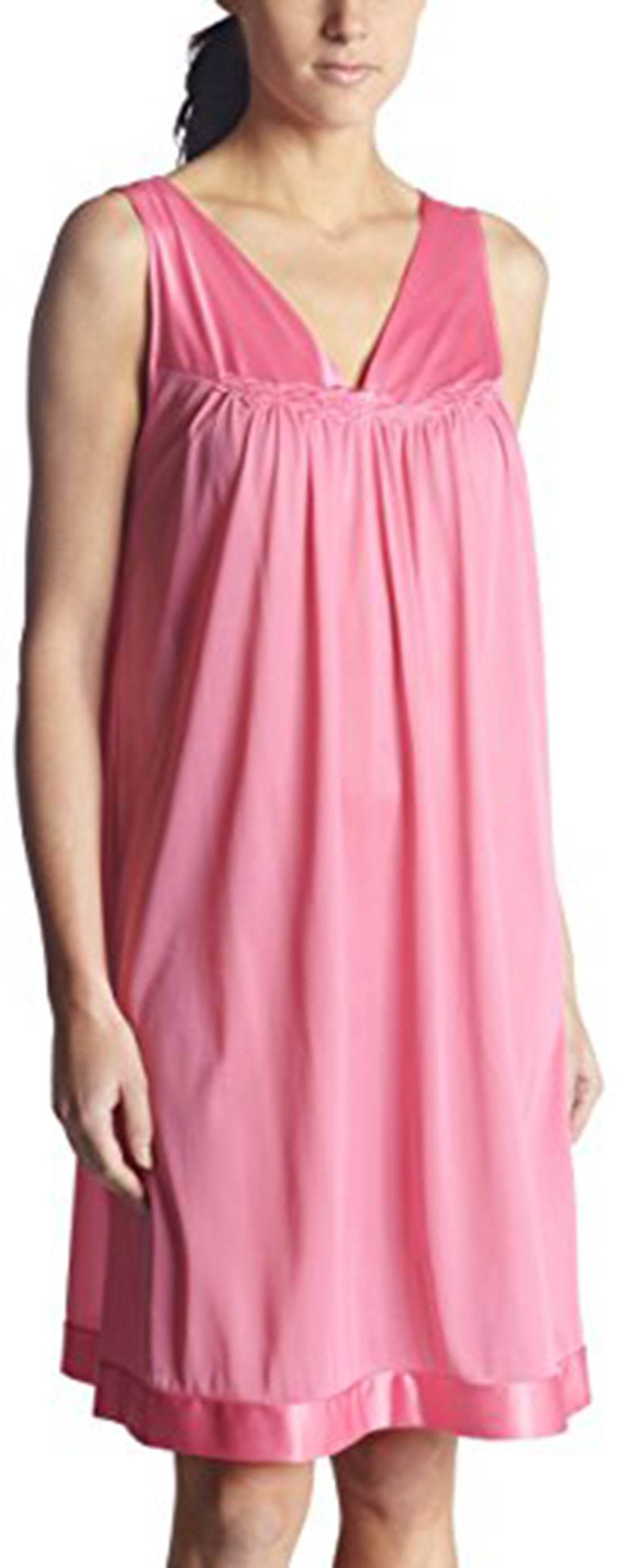 Vanity Fair Women's Coloratura Sleepwear Short Gown 30107 - Walmart.com