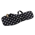 thumbnail image 2 of Ytobaz Slide Sandals for women Polka Dot Canvas Toe Ring Flat Sandals Open Toe Slides Beach Vacation Travel Outdoor Daily Casual Summer Footwear, 2 of 9