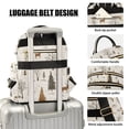 thumbnail image 3 of FORMRS Mini Backpack Purse for Women Travel Daypack Casual Shoulder Bag, Beige Christmas Forest, 3 of 7