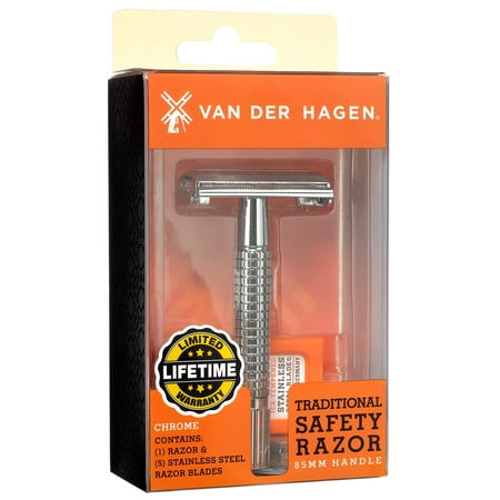 van der Hagen Traditional Safety Razor with 5 Blades