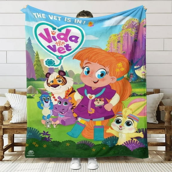 Vida the Vet Throw Blanket Gifts for Fans Lover Girls Boys Women Present Hoodie Him Bed 60"x80"