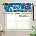 thumbnail image 3 of AshasdS Merry Christmas Polyester Window Valance Curtain with Snowflakes and Candy Cane Design for Home Kitchen Living Room Bedroom Bathroom Decor 54x18 inch, 3 of 5