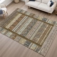 thumbnail image 6 of Addison Rugs Mayfield Premium Machine Washable Transitional Stripes Brown Rectangle Rug, 5' x 7'6", 6 of 6