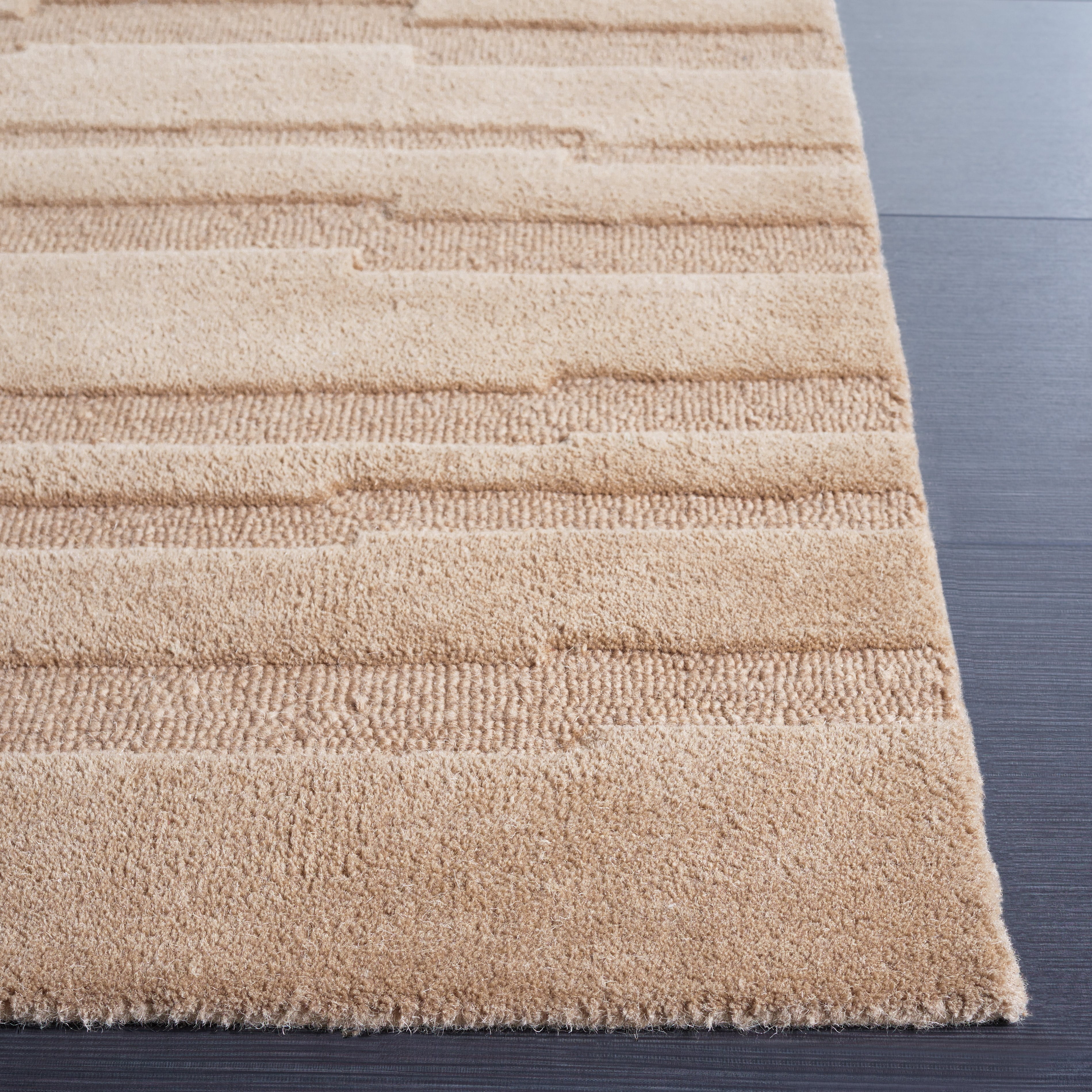 SAFAVIEH Chatham Emory Solid Area Rug, Taupe, 4' x 6'