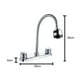 thumbnail image 3 of Llave Mezcladora Fregadero O Tarja Cocina Flexible Alfa  Acero Inoxidable Cromada 2 Funciones, 3 of 4