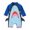 Blue, variant on 6M-2Y Baby Swimsuit Boy Toddler Baby Boys One-Piece Bathing Suit Cute Cartoon Long Sleeve Fish Modelling Printed Quick Drying Swimwear with Zipper