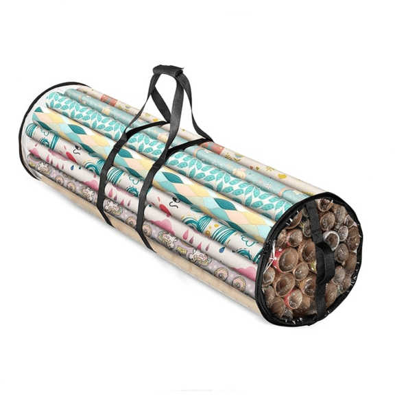 Wrapping Paper Storage Containers - 40 Inch Gift Wrapping Organizer Storage - Fits 25 Standard Rolls of Wrapping Paper - Waterproof