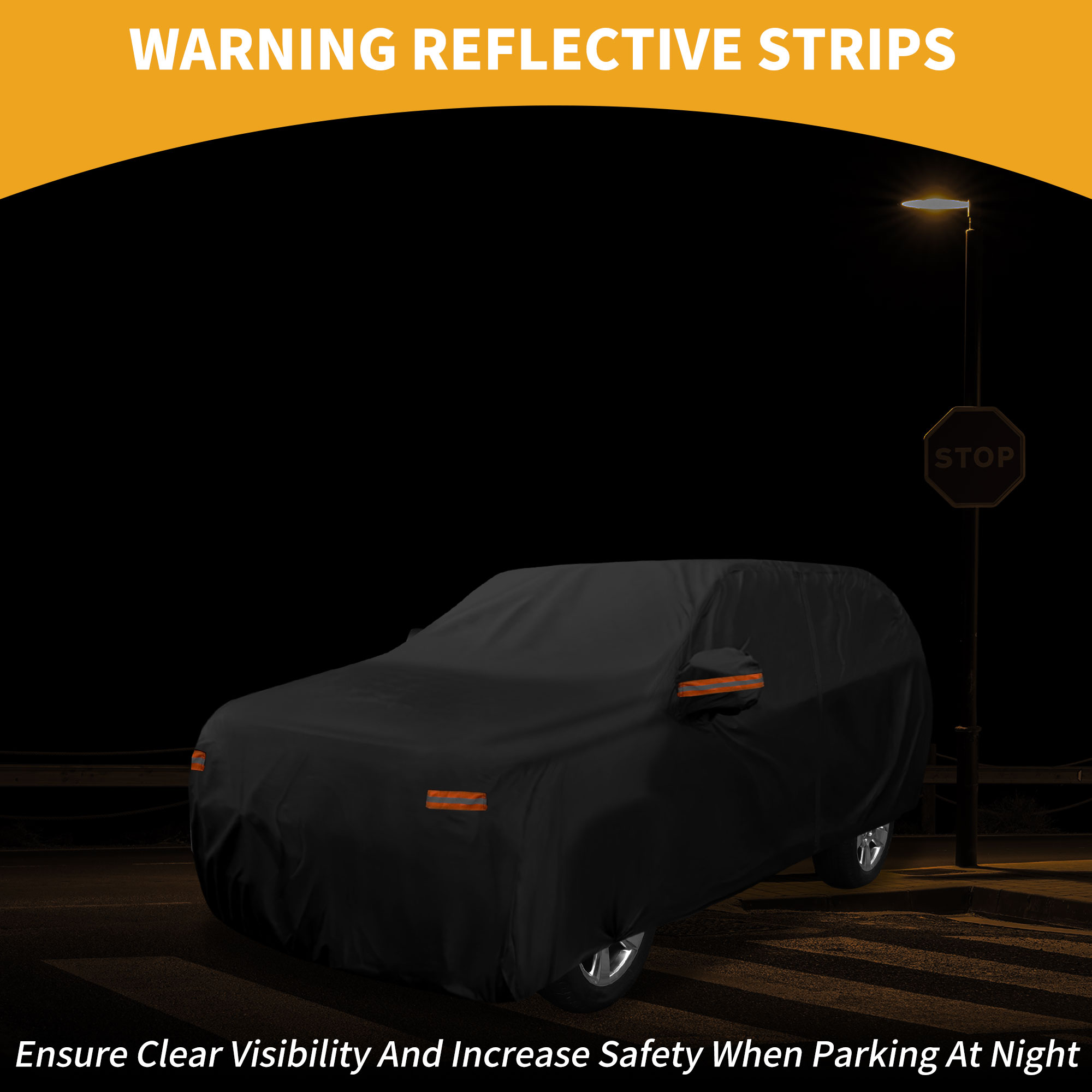 Unique Bargains Durable Waterproof Car Cover Black for Ford Expedition