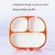 thumbnail image 4 of Children'S Grid Dinner Plate, Suction Cup Tableware, Food Grade 2-Color Silicone Suction Cup Bowl Wh, 4 of 5