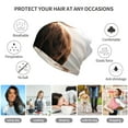 thumbnail image 5 of Yiaed Yak Print Multifunction Beanie Hats for Women Men Slouchy Knit Beanie Hat Winter Hat Scarf Stretch Skull Cap, 5 of 8