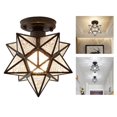 thumbnail image 1 of Pvc Semi Flush Mount Star Ceiling Wall Lamps Flush Mount Black Diamond, 1 of 1
