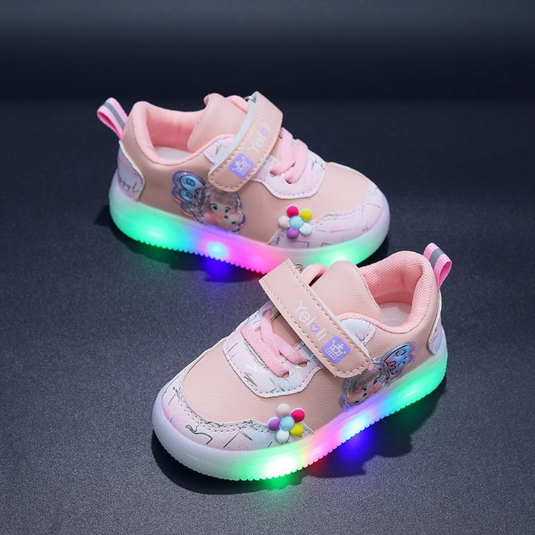 【23.65】24SS★ PIGLET SHOES Kids Shoes Size 27 For 4 Years-4.5 Years Led Sport Light