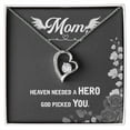 thumbnail image 2 of To Mom Remember Message Heaven Needed a Hero Forever Collier avec Carte Message, 2 of 7