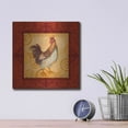 thumbnail image 4 of Luxe Metal Art 'Rooster 4' by Viv Eisner, Metal Wall Art, 12"x12", 4 of 7