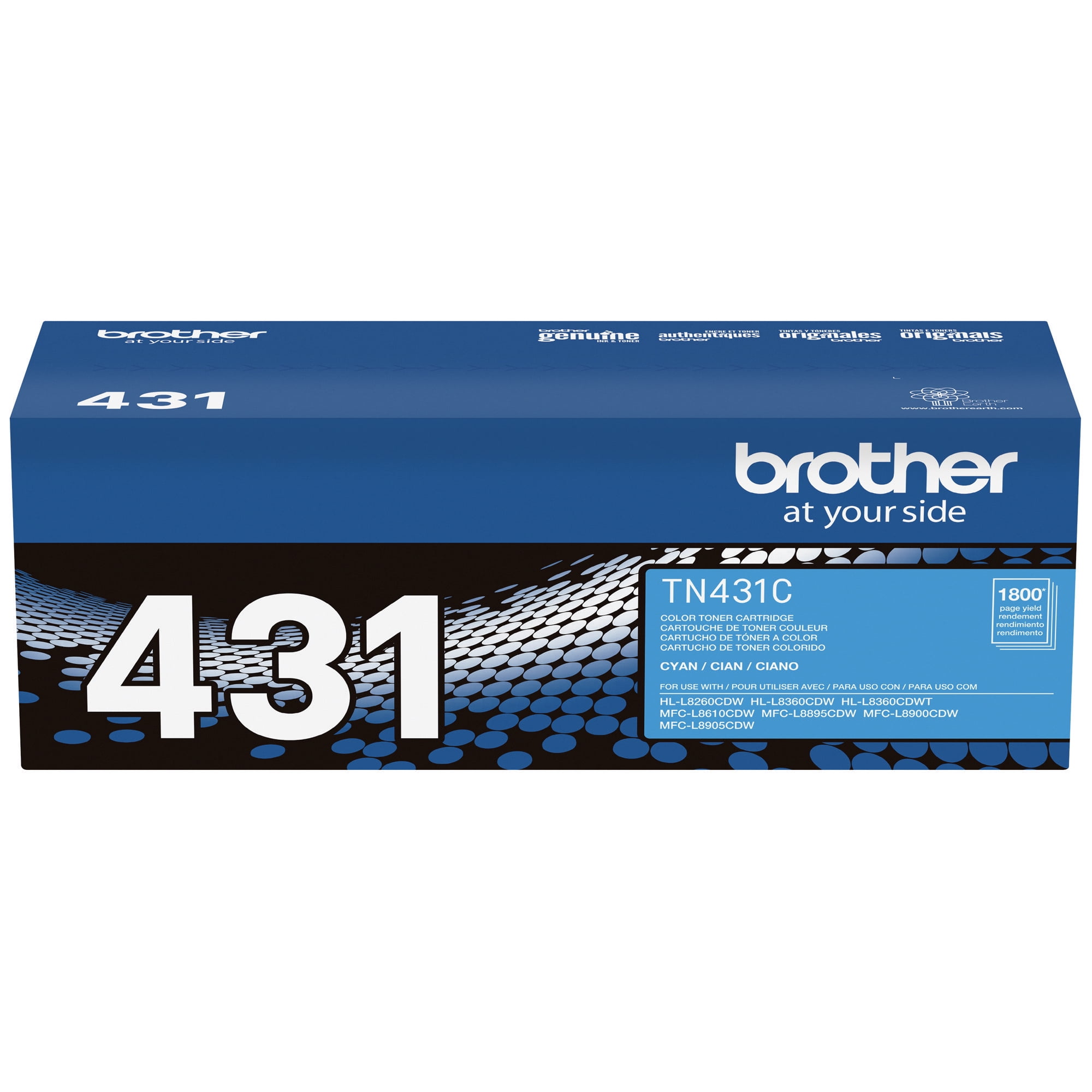 Brother Genuine TN431BK Standard Yield Black Toner Cartridge