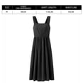 thumbnail image 2 of Vestido largo de verano para mujer, informal, bohemio, sin mangas, con tirantes finos, fruncido, largo, para playa, vestidos de sol, cintura alta, fluido, escalonado, línea A, vestido midi, 2 of 6