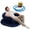 Blue Single Sofa + Foot Pump, variant on 2 Pack U-Shaped Inflatable Single Sofa with Armrest & Foot Pump, Portable Outdoor Lounge for Camping, Parties & Holiday Gift for Friends