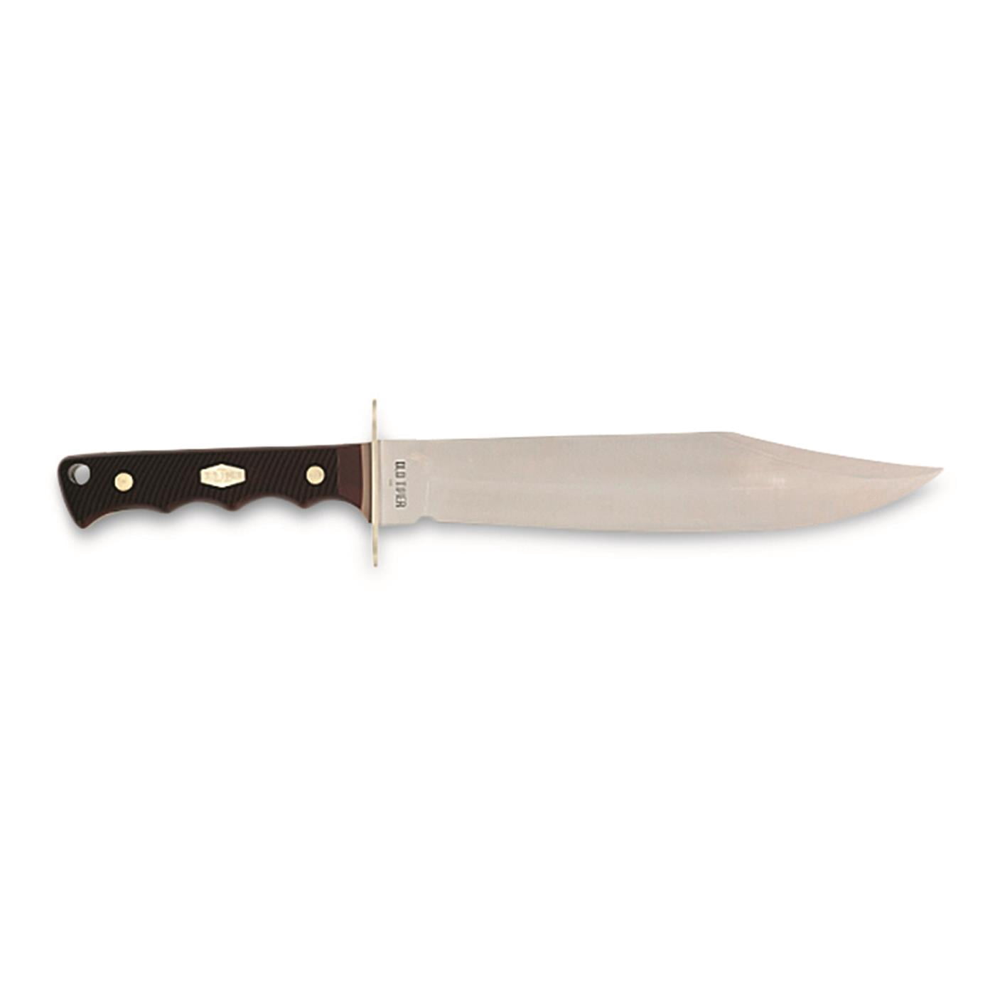 Old Timer Bowie and Small Fixed blade Knife Combo