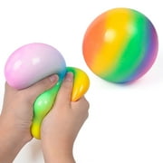 EYIIYE Fidget Toys Rainbow Ball Fidget Toy Push Pop Bubble Fidget Sensory Toy