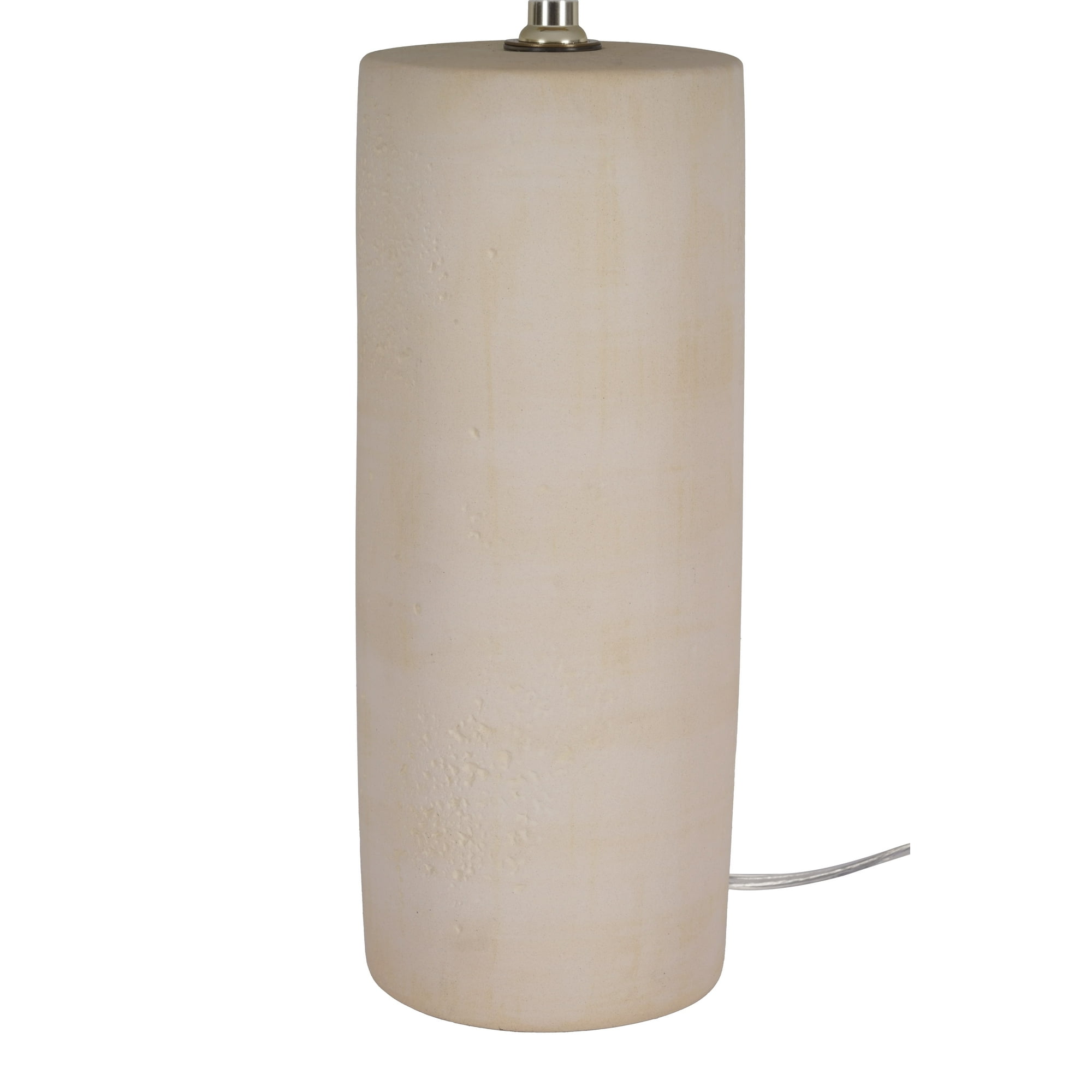 Better Homes & Gardens 23"H Natural Stone Look Ceramic Table Lamp with Tapered White Linen Shade