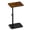 Rustic Brown, variant on ELYKEN C Shaped TV Tray Table 1 Pack Adjustable 33in, Black