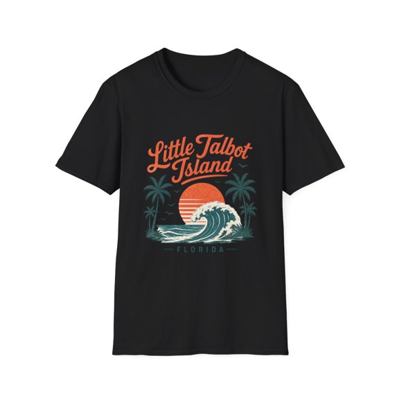 Little Talbot Island Florida Sunset Wave Graphic T-Shirt