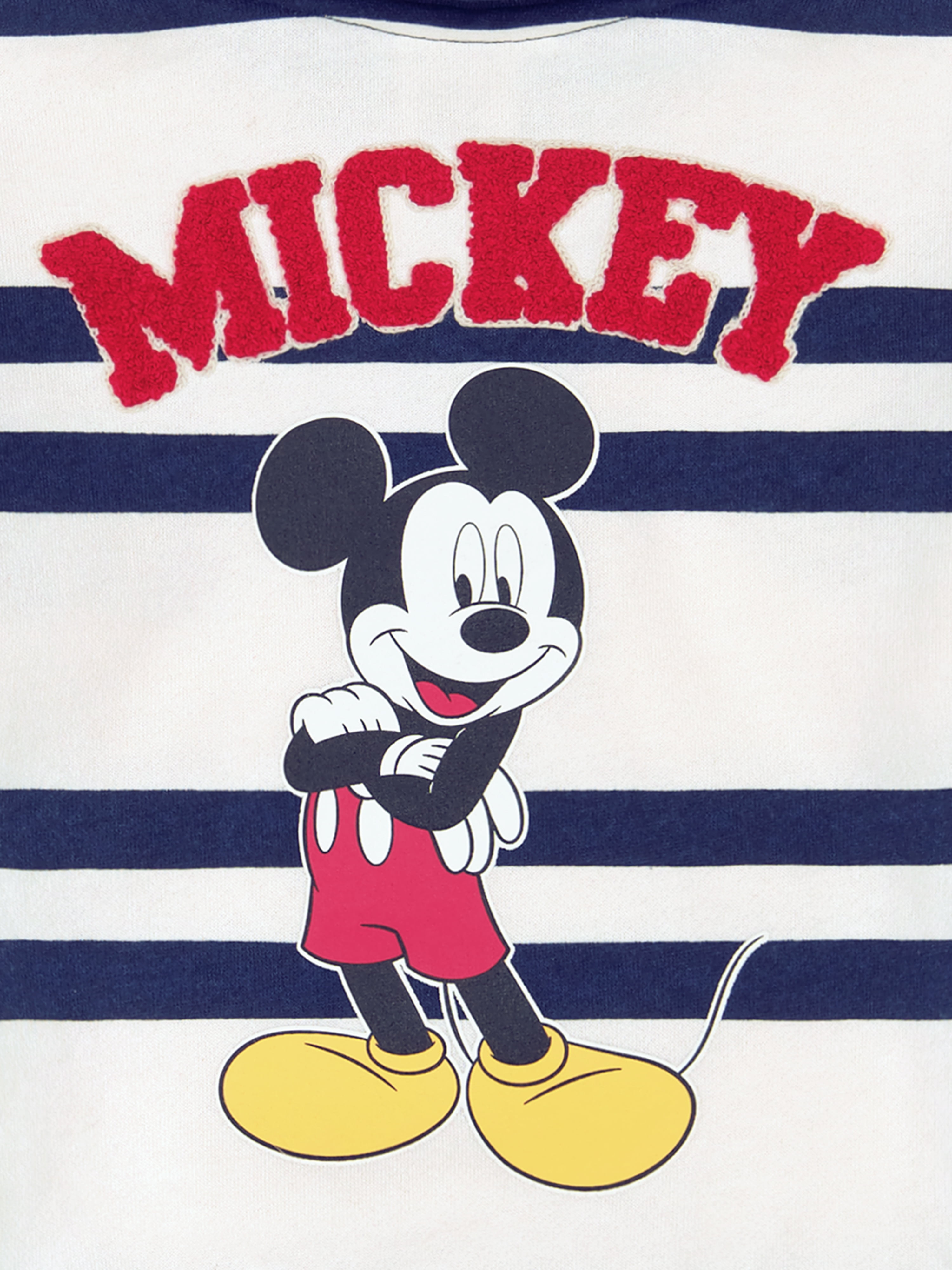 Mickey Mouse Toddler Boy Cream Long Sleeve Rugby Shirt, Sizes 12M-5T