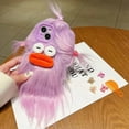 thumbnail image 4 of for iPhone 12 Pro Case,Funny and Silly Weird Furry Phone Cases [DIY Long Hair with Hairclip] Ugly Phone Case Swap Challenge Gifts with Friends (Purple), 4 of 6