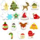 thumbnail image 2 of Juego de 15 cortadores de galletas navideños de acero inoxidable con forma de Papá Noel, muñeco de nieve, hombre de jengibre, reno, bastón de caramelo, copo de nieve, árbol de Navidad, galletas y, 2 of 8