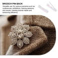 thumbnail image 4 of BEADCEST 200pcs White Lapel Pin Backs Secure Name Tags for Professionals in Training Sessions, 4 of 8