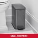 thumbnail image 2 of Bidón de basura Rubbermaid Slim Step-On de acero inoxidable, 10 litros, 2 of 7
