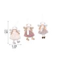 thumbnail image 3 of Lssam Angel Ornaments for Christmas Tree - Soft Handmade Baby Doll Decor with Furry Hat, Cute Pink White Grey Girl Ornaments for Holiday Decorations, 3 of 8