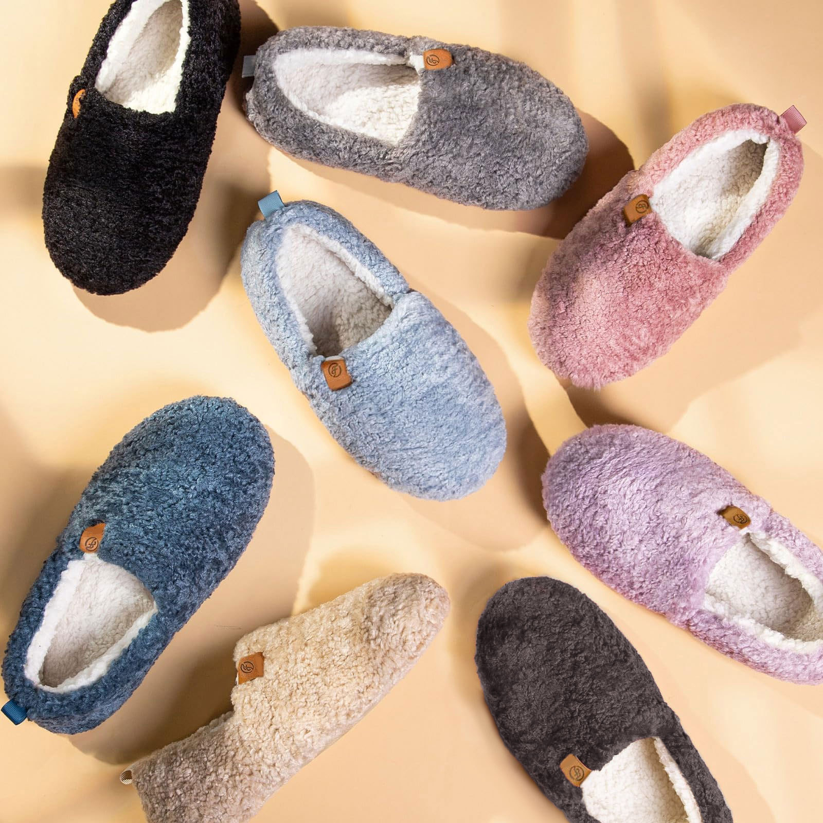 DualTop Women's Soft Curly Memory Foam Loafer Slippers photo 7